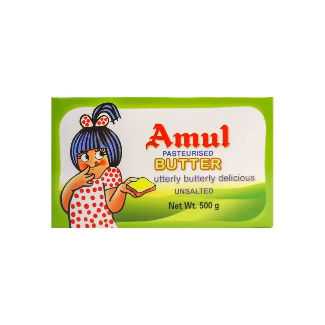 Amul Pasteurised Unsalted Butter, 500g