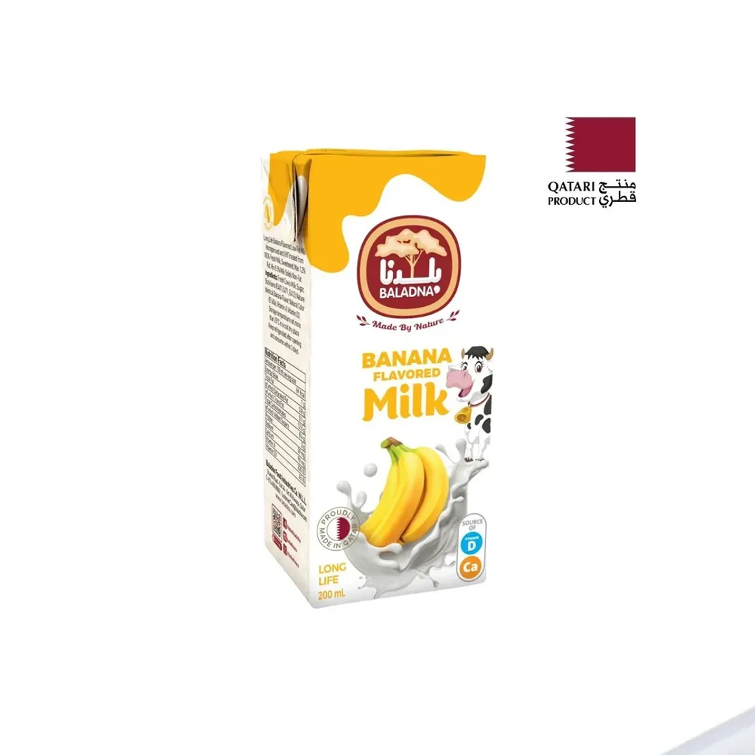 Baladna UHT Banana Milk, 200ml