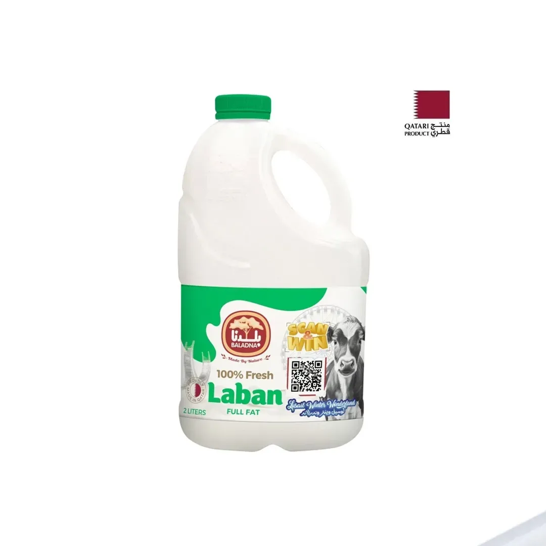 Baladna Full Fat Fresh Laban, 2L