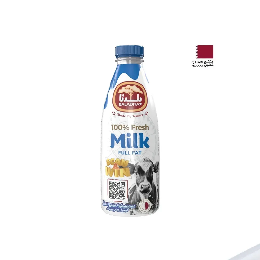 Baladna Fresh Full Fat Milk, 1L