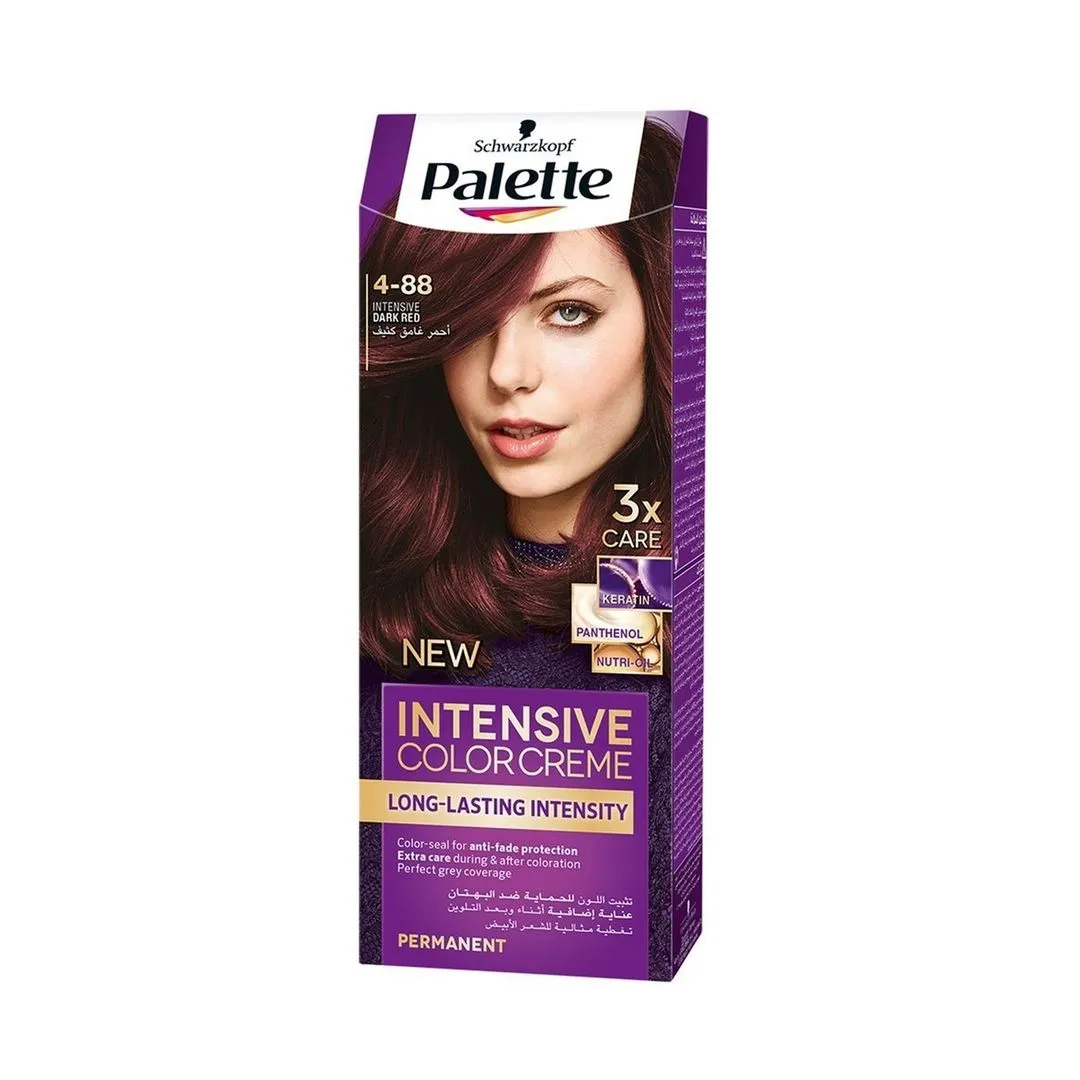Schwarzkopf Palette Intensive Color Creme 4-88 Intensive Dark Red, 1 Pack