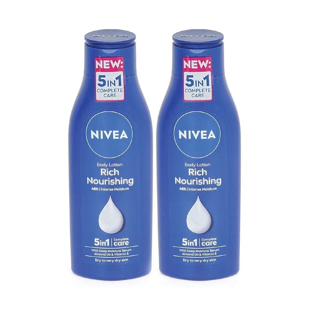 Nivea 5 In 1 Care Body Lotion, 2x250ml