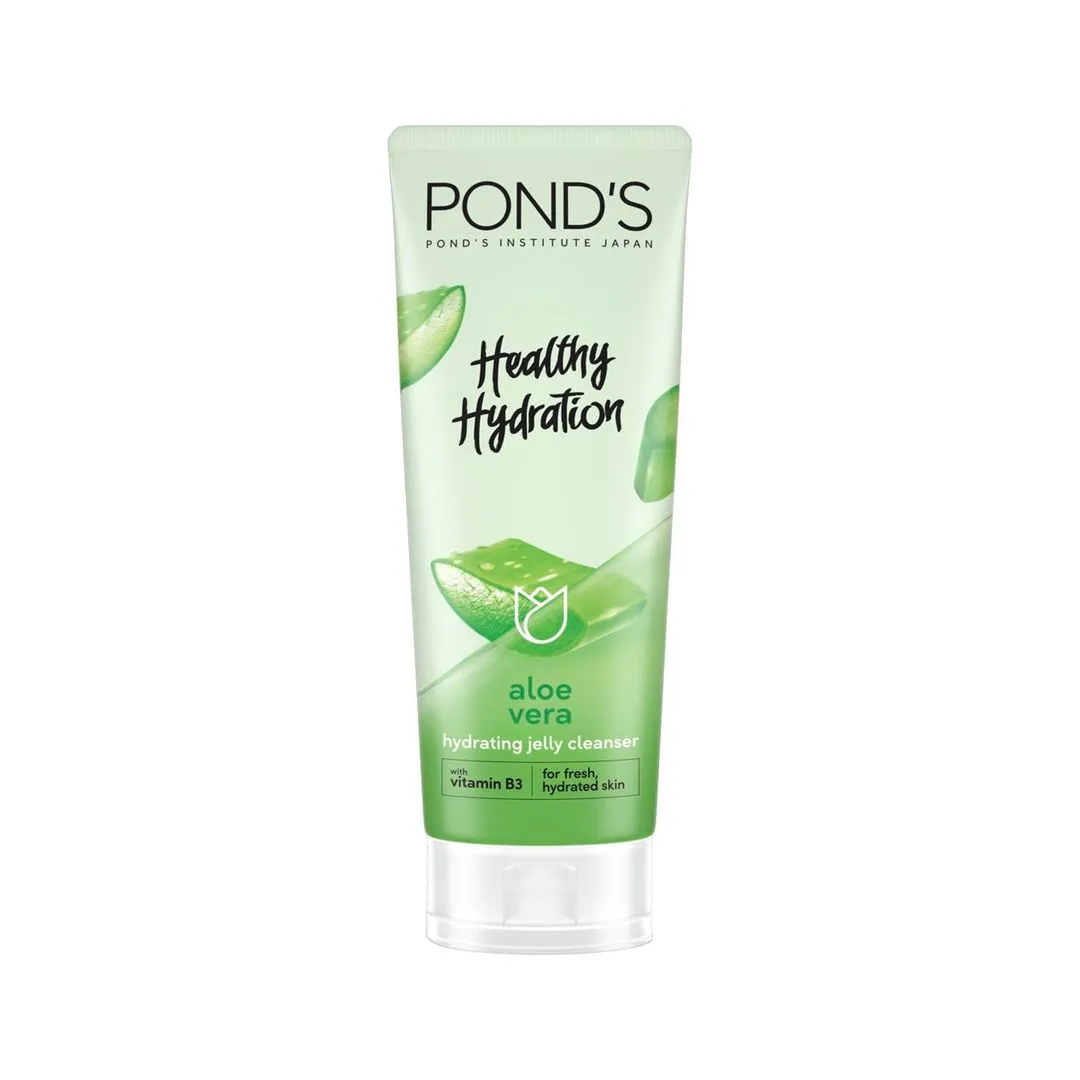 Pond's Healthy Hydration Aloe Vera Gel Facial Cleanser, 100ml