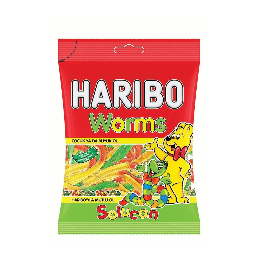 Haribo Gummy Worms, 80g