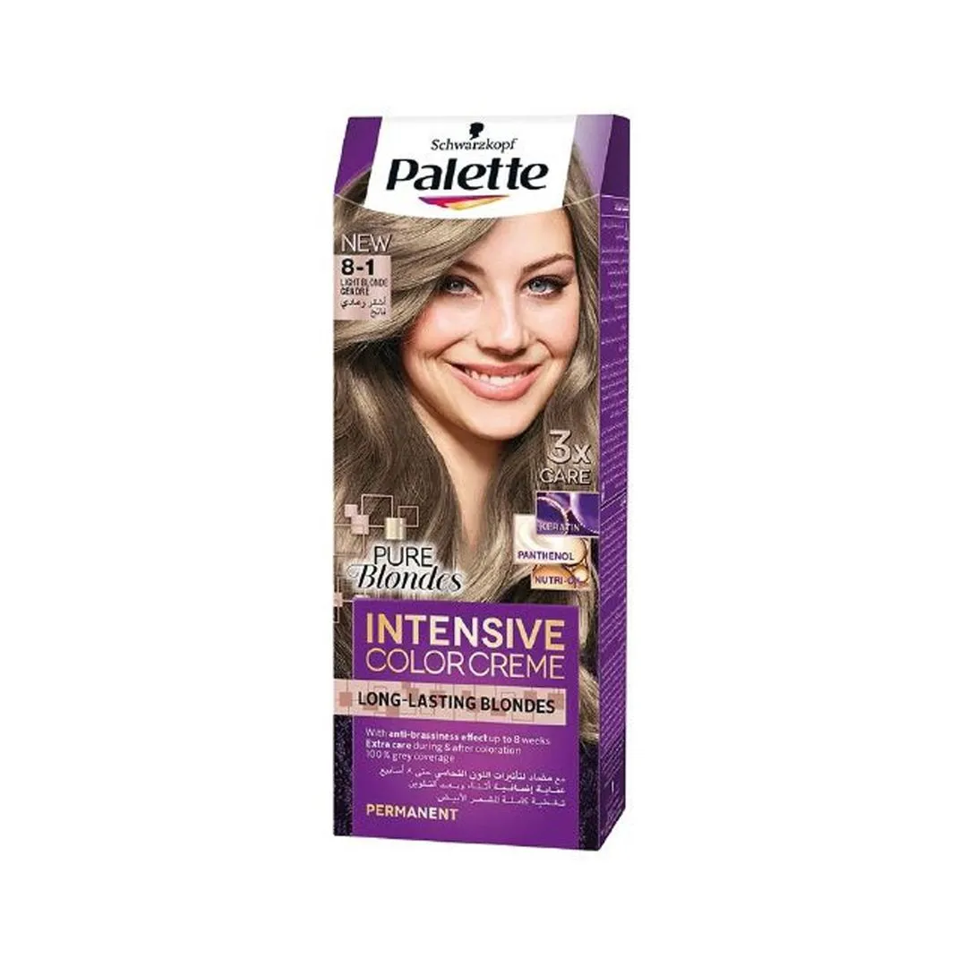 Palette Schwarzkopf Palette Intensive Color Creme 8-1 Light Blonde Cendre, 110ml