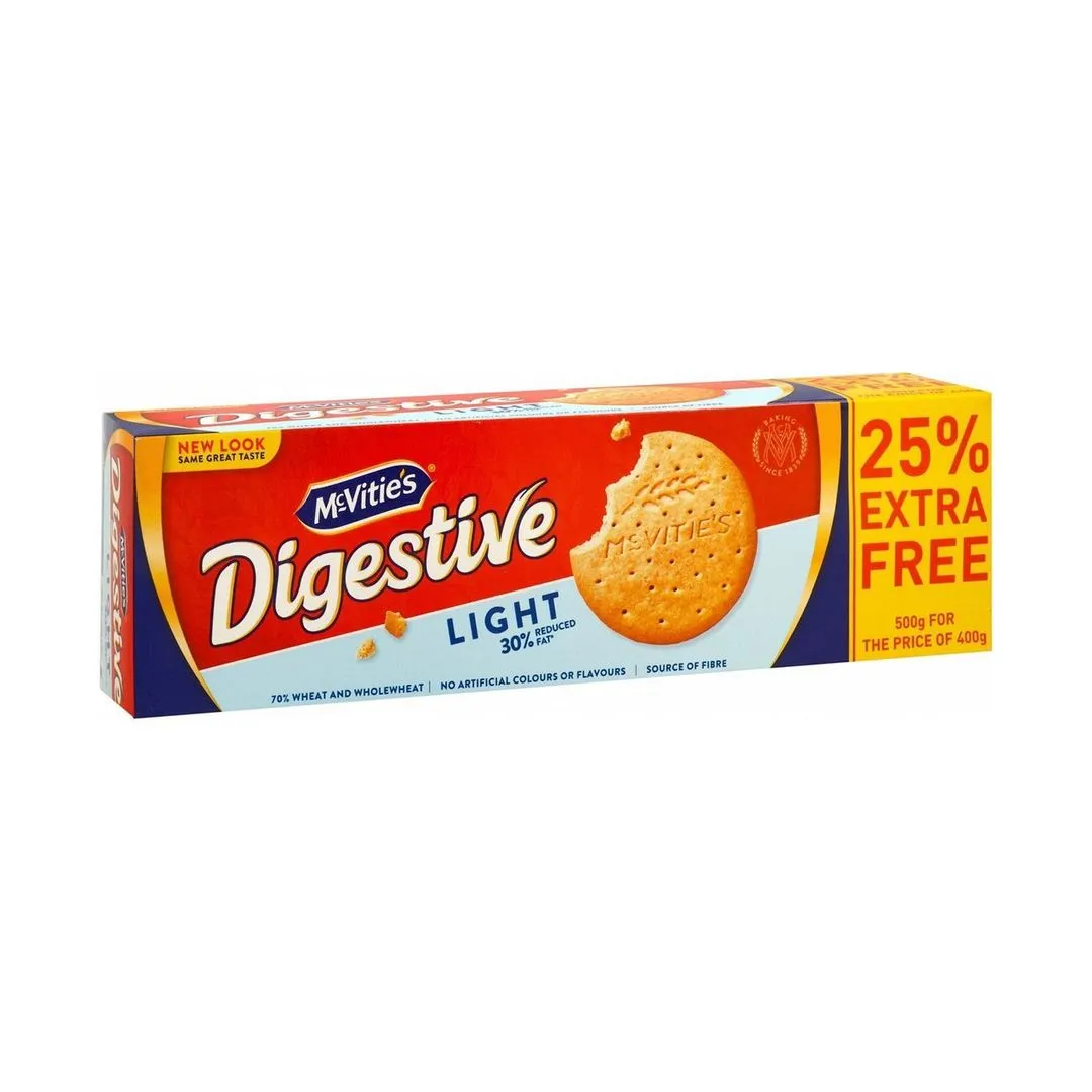McVitie's Digestive Light Biscuits + 25% Extra Weight
