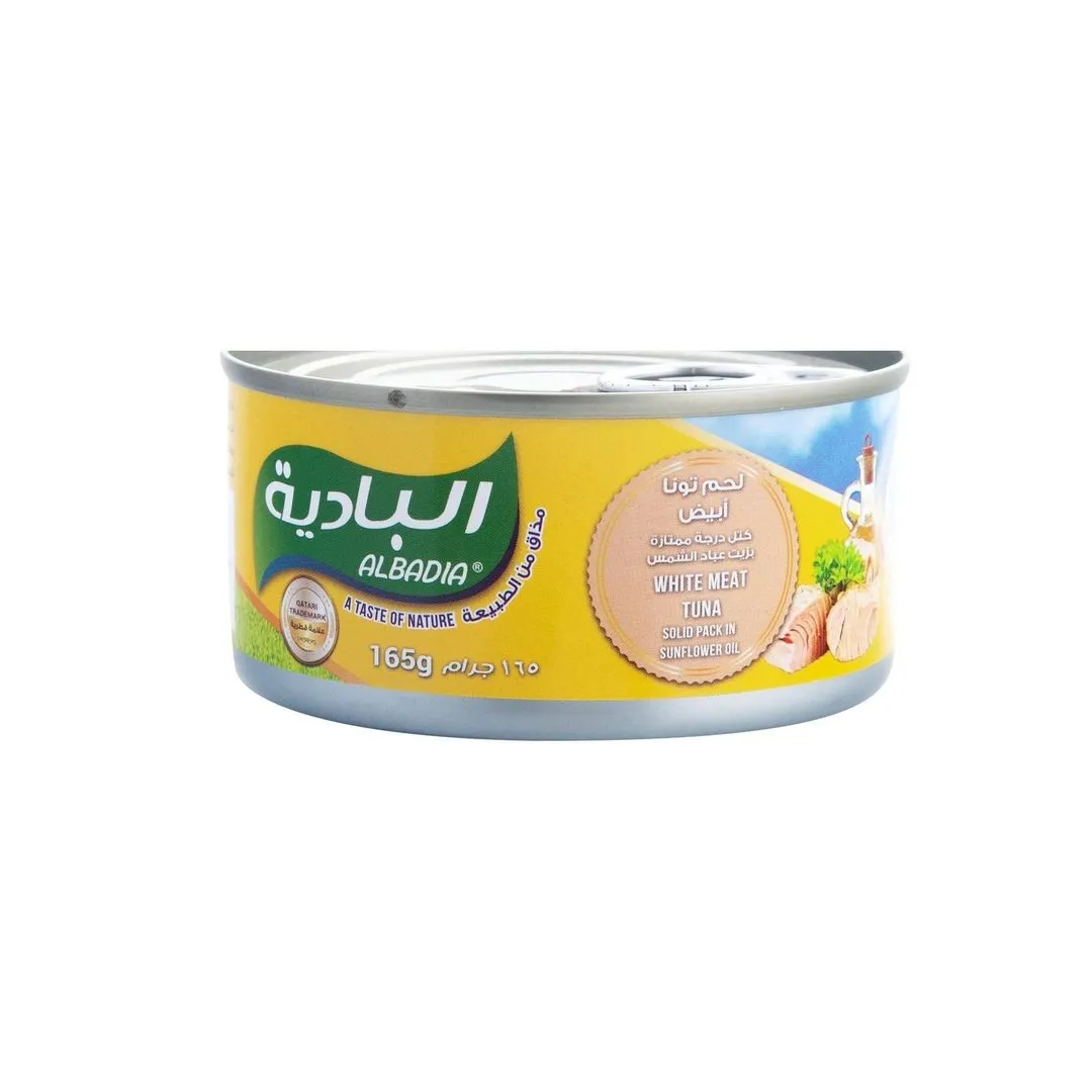 Albadia White Meat Tuna in Sunflower Oil Solid Pack, 165g