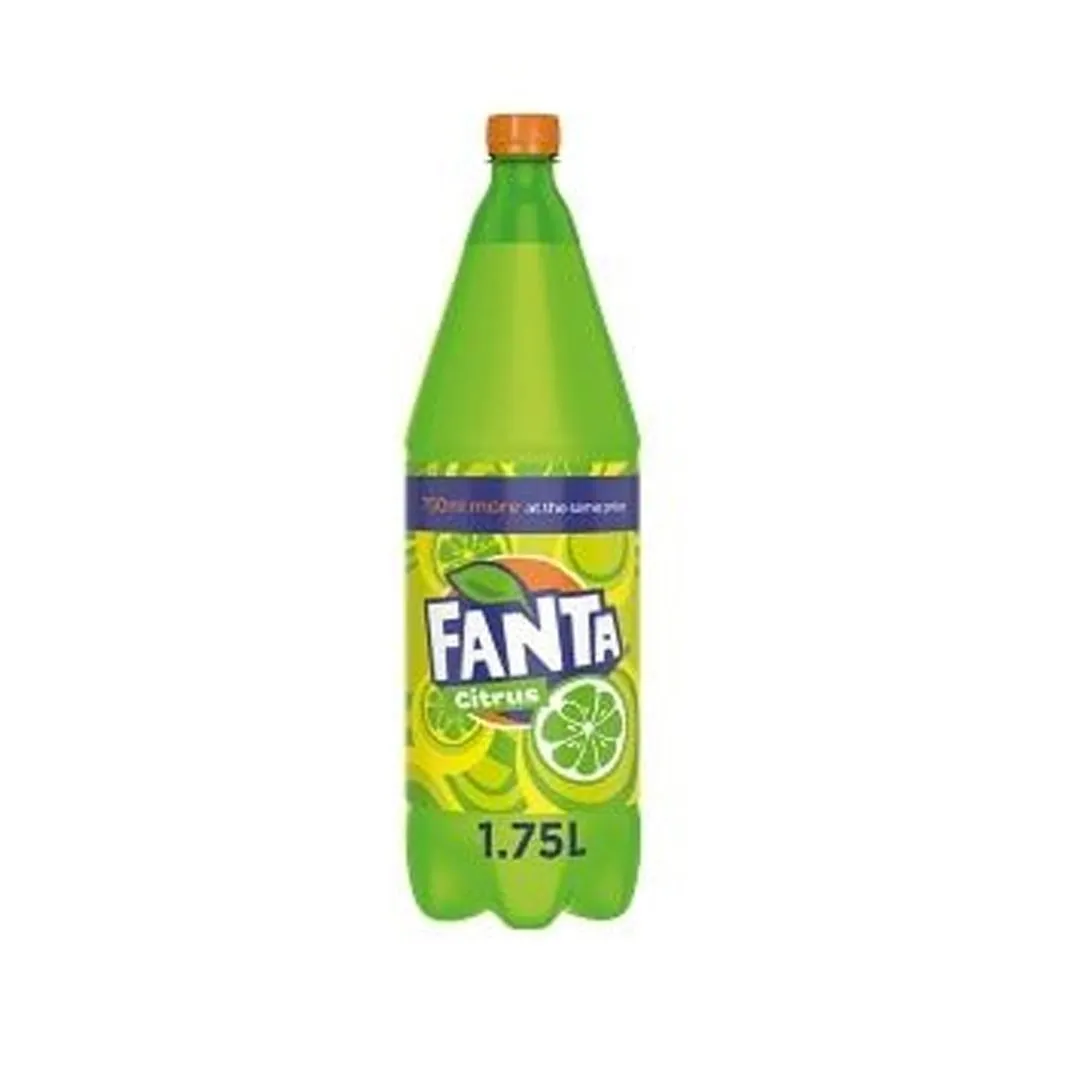 Fanta Citrus Soft Drinks Bottle, 1.75L