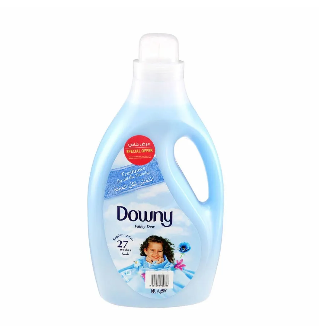 Downy Valley Dew Regular Fabric Softener, 3L