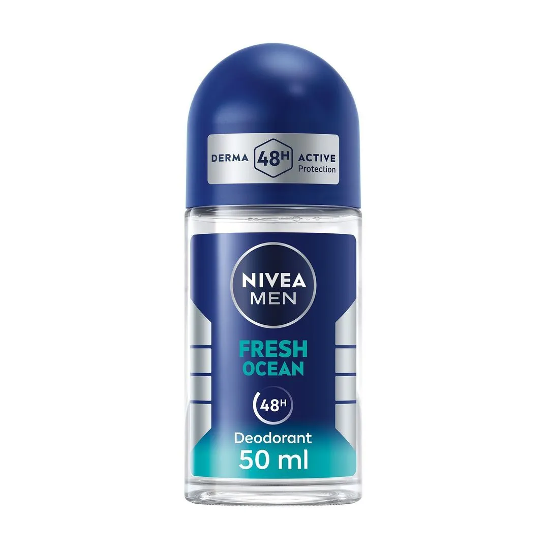 NIVEA Men Fresh Ocean 48H Roll-On Deodorant, 50ml