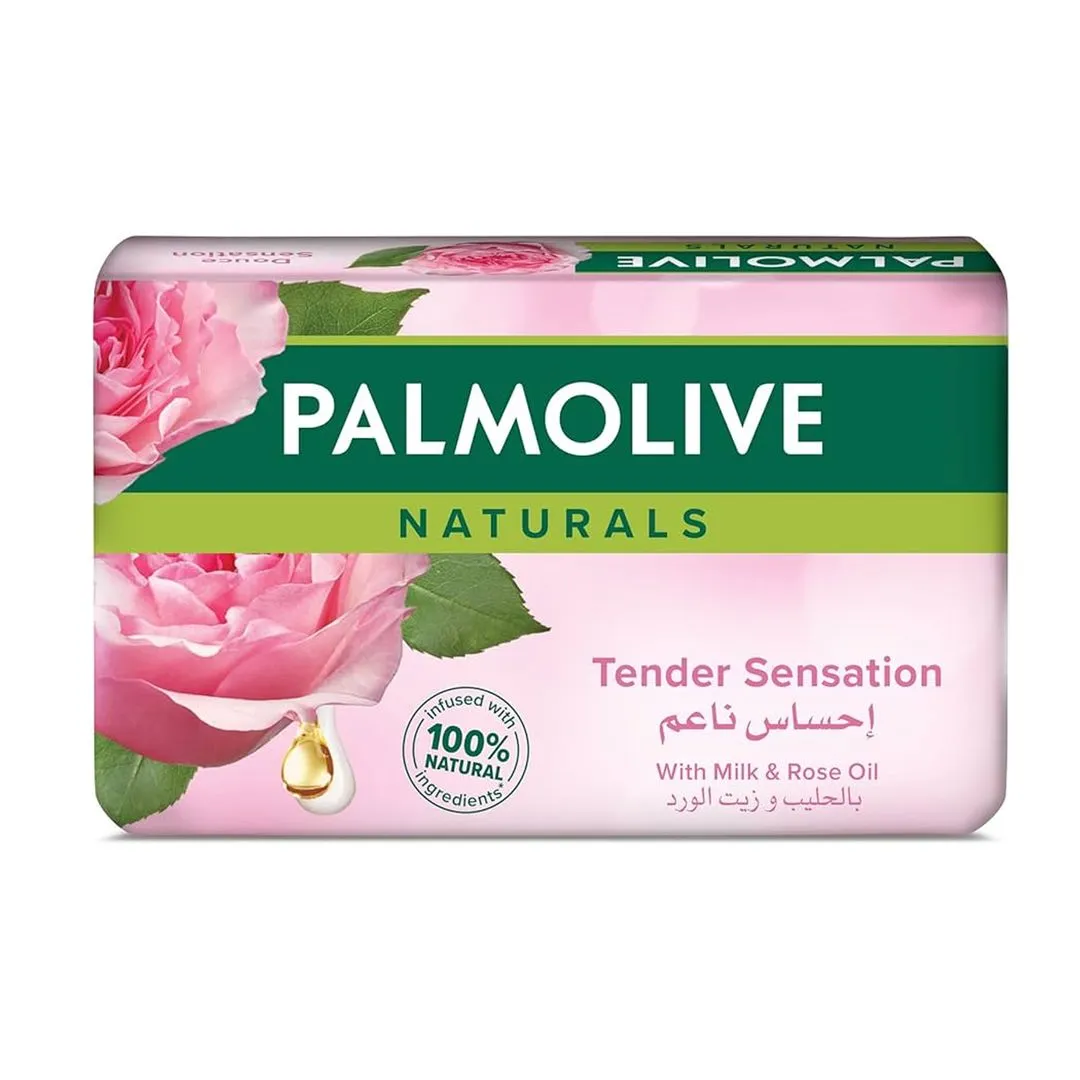 Palmolive Natural Soap Tender Sensation with Milk & Rose Oil, 170g