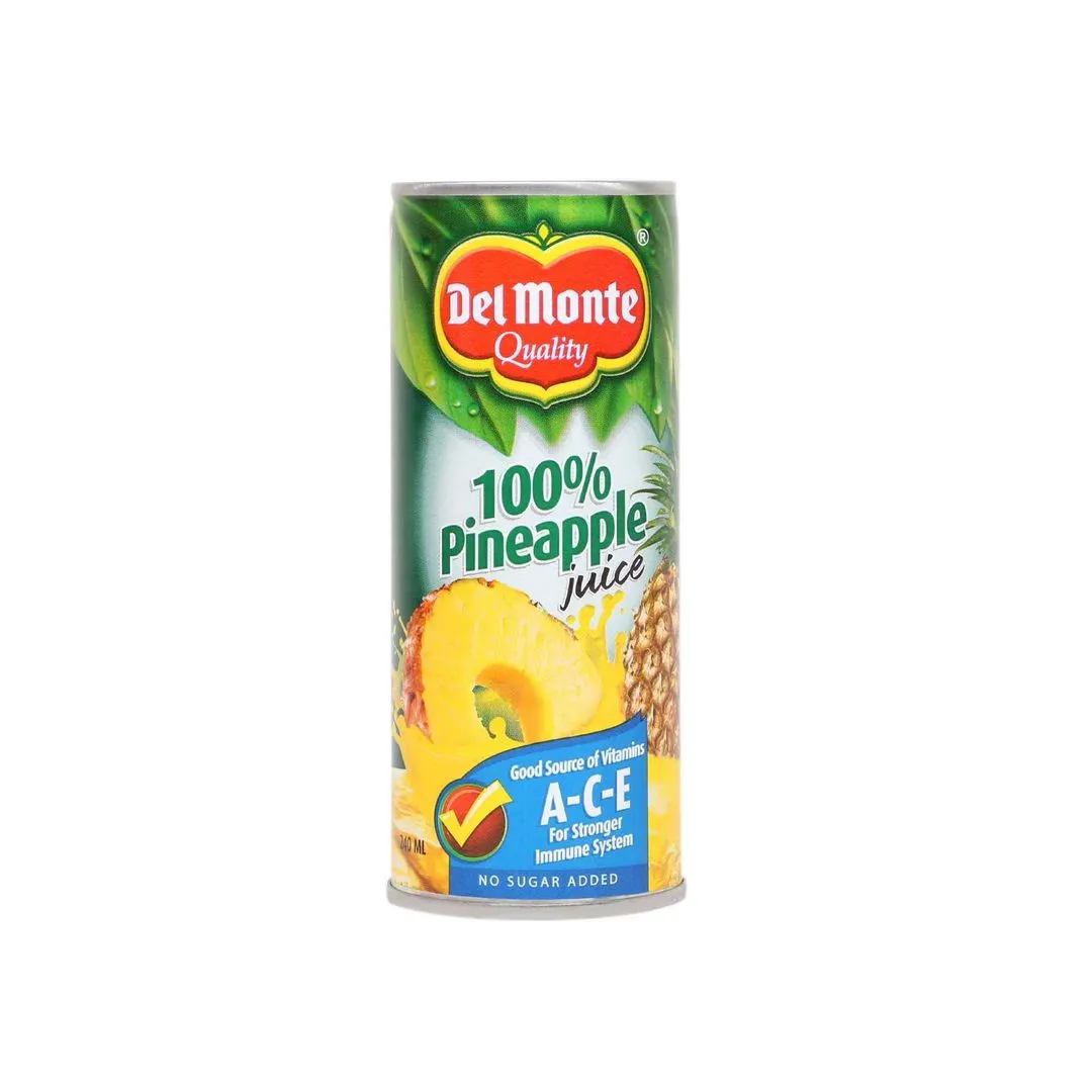Del Monte 100% Unsweetened Pineapple Juice 240 ml