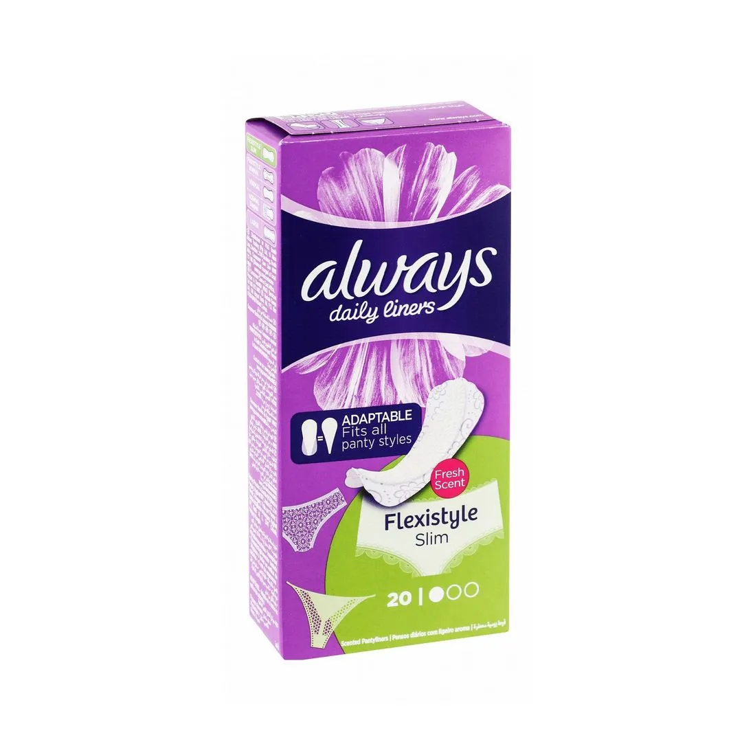 Always Multiform Protect Daily Normal Pantyliners Fresh Scent, 20 Pieces