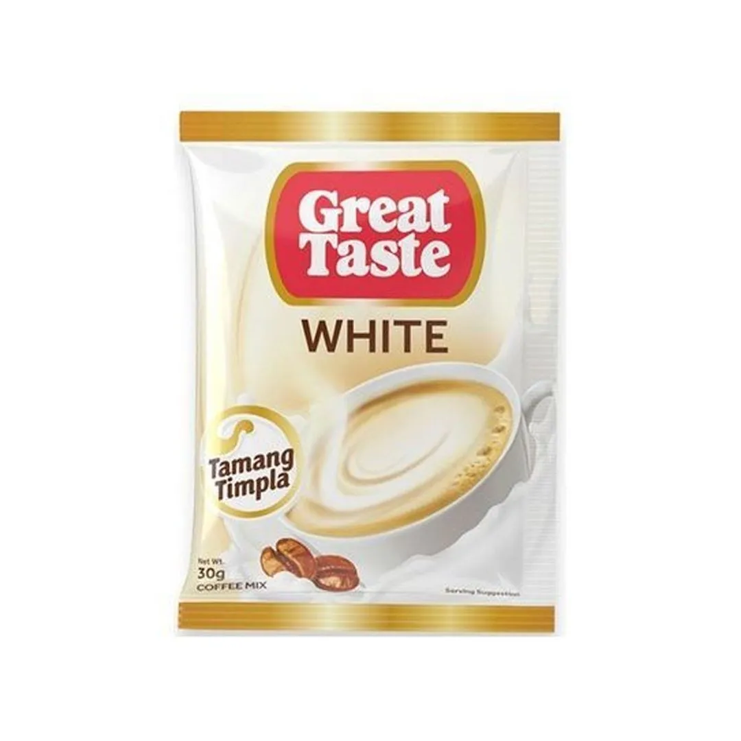 Great Taste 3 in 1 White Coffee Mix, 30g