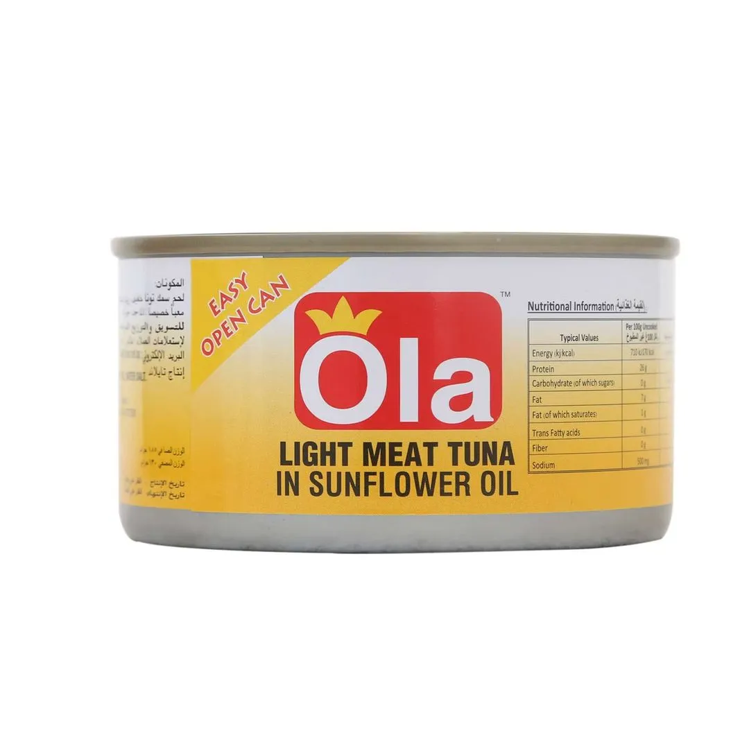 Ola Lite Meat Tuna In Sun Flower Oil 185 g
