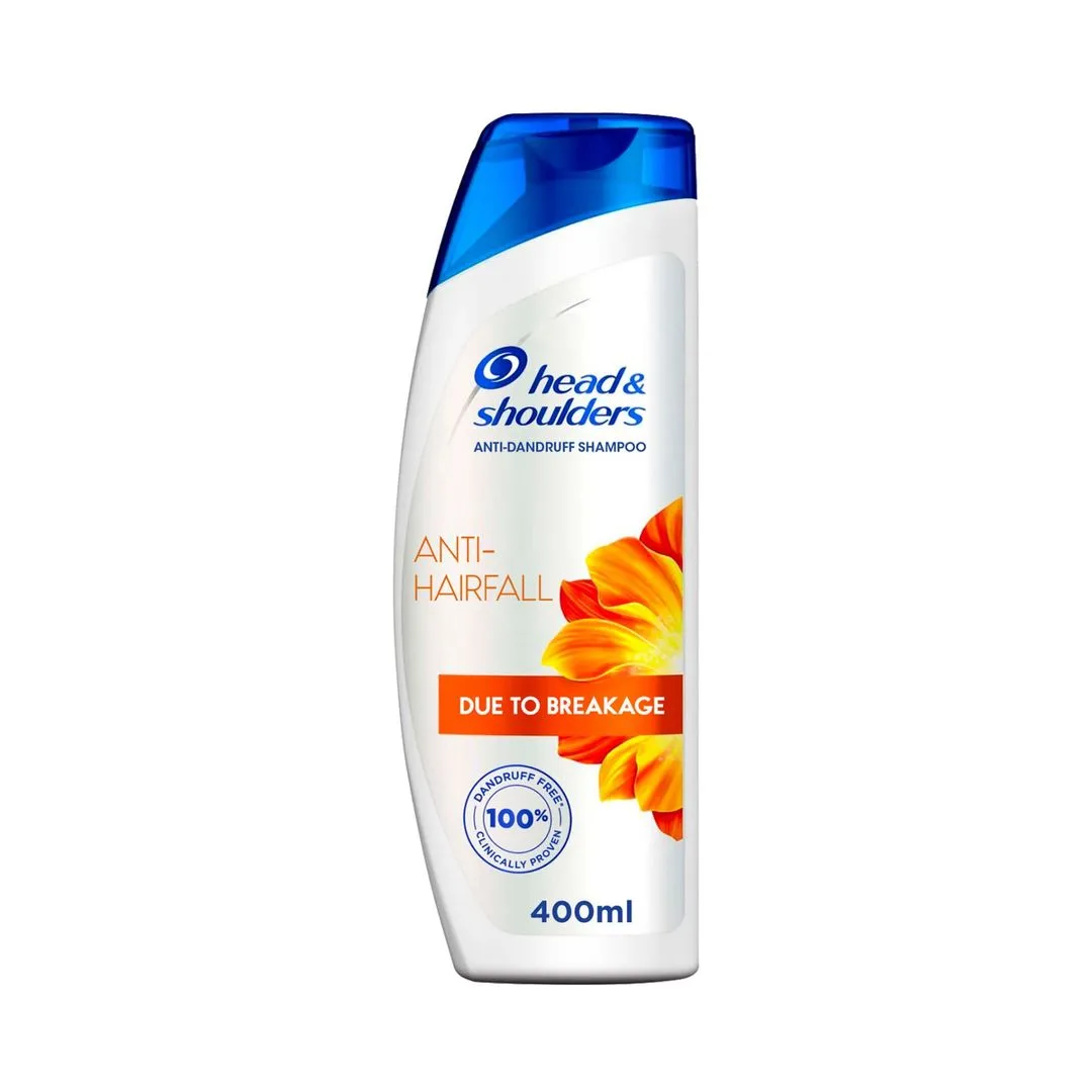 Head & Shoulders Anti-Hairfall Anti-Dandruff Shampoo, 400ml