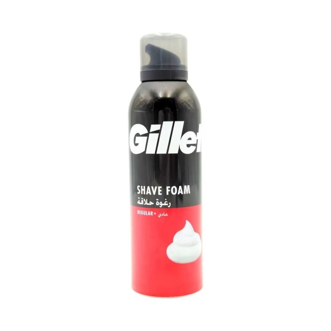 Gillette Regular Shaving Foam, 200ml
