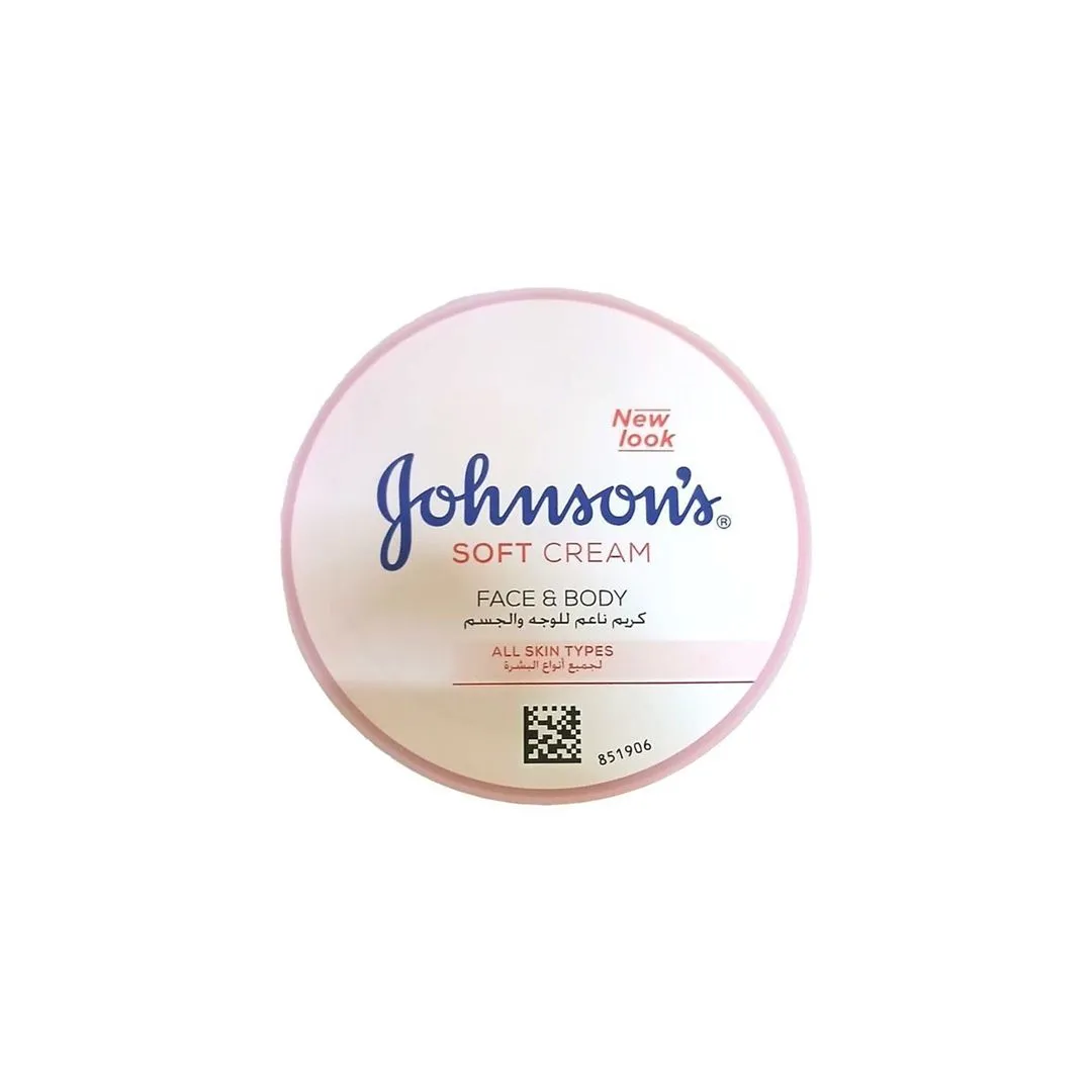 Johnson's Soft Cream Face & Body Gentle and Hydrating Soft Formula, 200ml