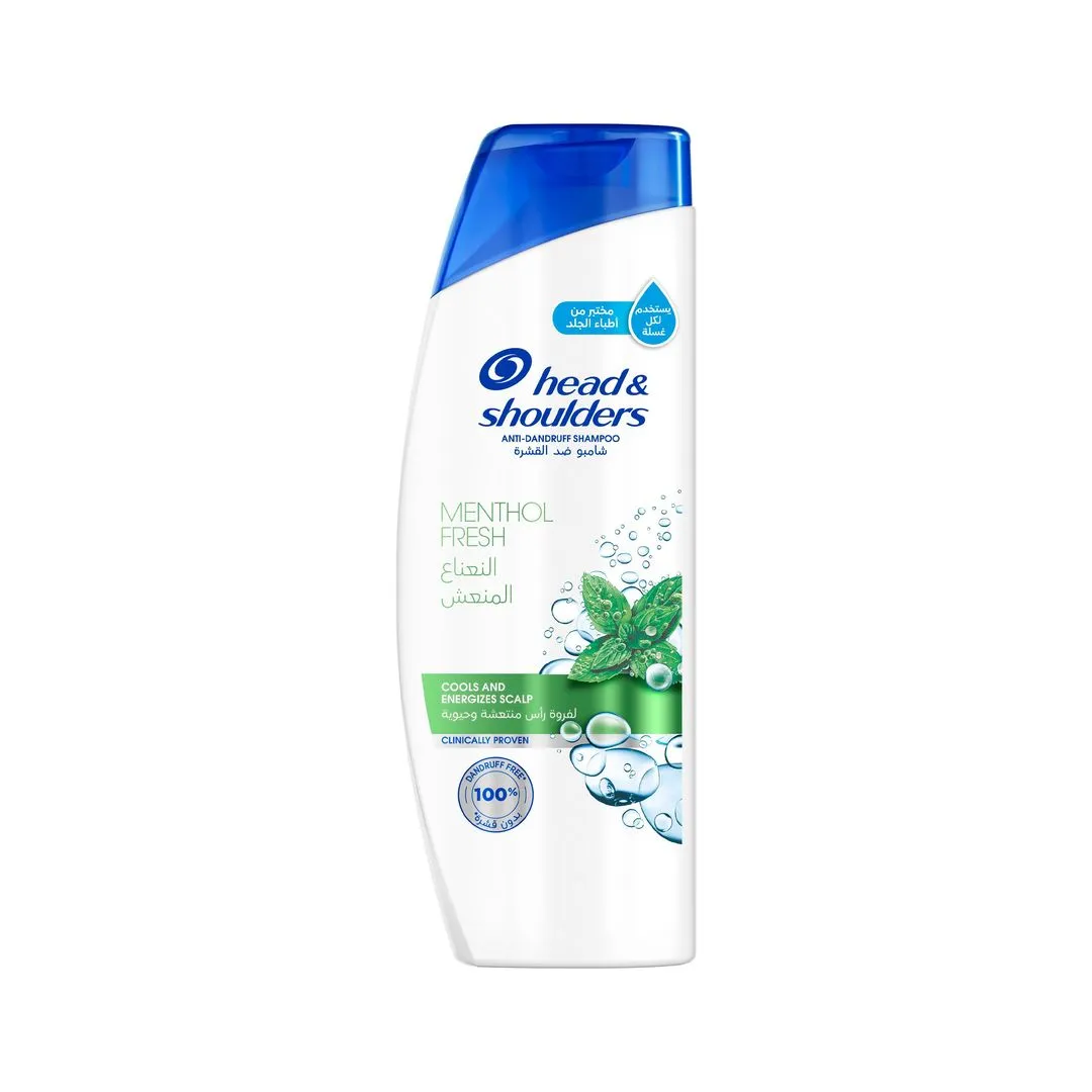Head & Shoulders Menthol Refresh Anti-Dandruff Shampoo for Itchy Scalp, 400ml