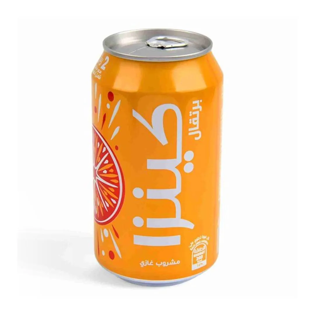 Kinza Orange Soft Drink Can, 360ml