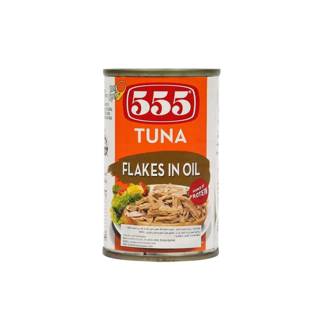 555 Tuna Flakes in Oil, 155g