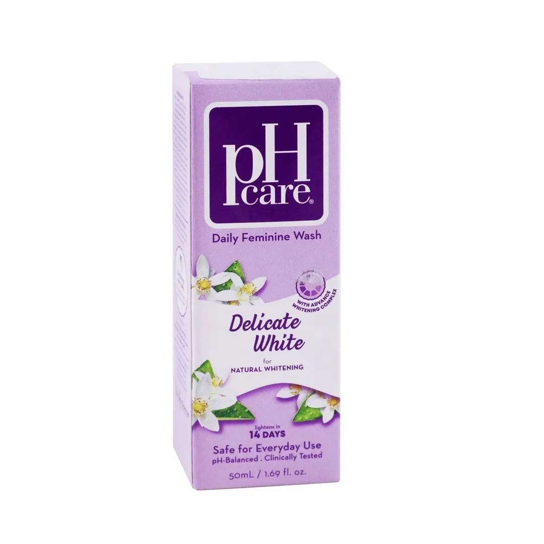 Ph Care Hypoallergenic Delicate White Lightening Daily Feminine Wash, 50ml