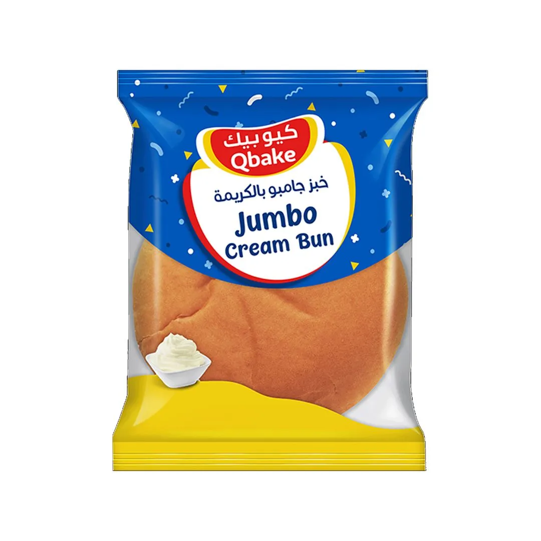 Qbake Jumbo Cream Bun 90G