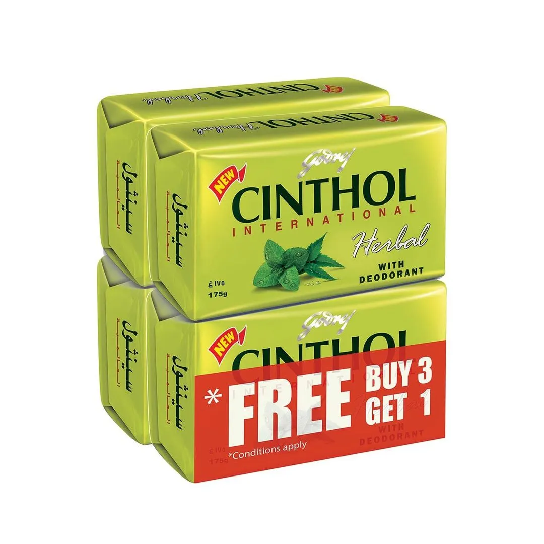 Godrej Cinthol Soap Herbal, 4x175g