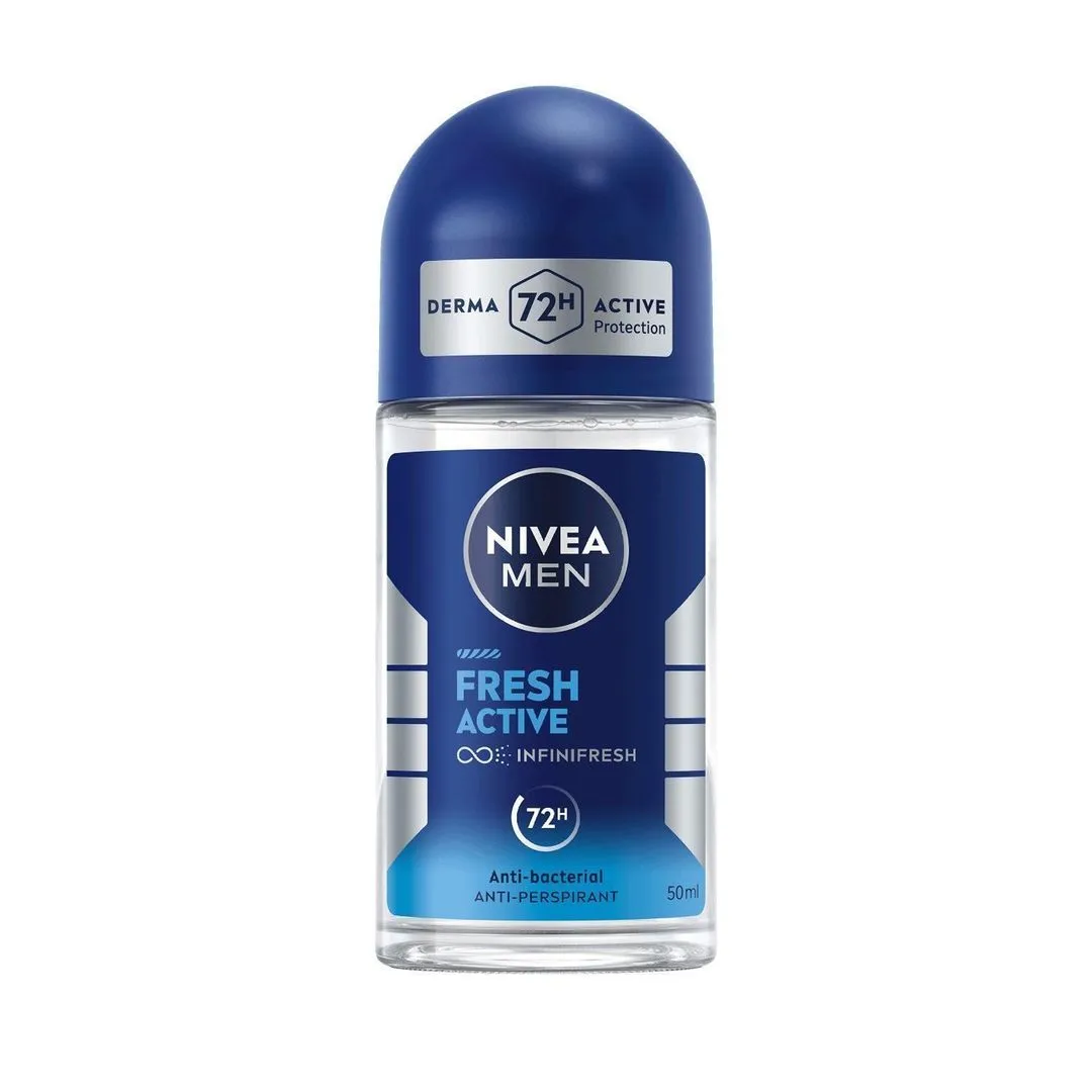 Nivea Men Anti-Perspirant Fresh Active Deodorant Roll-On, 50ml