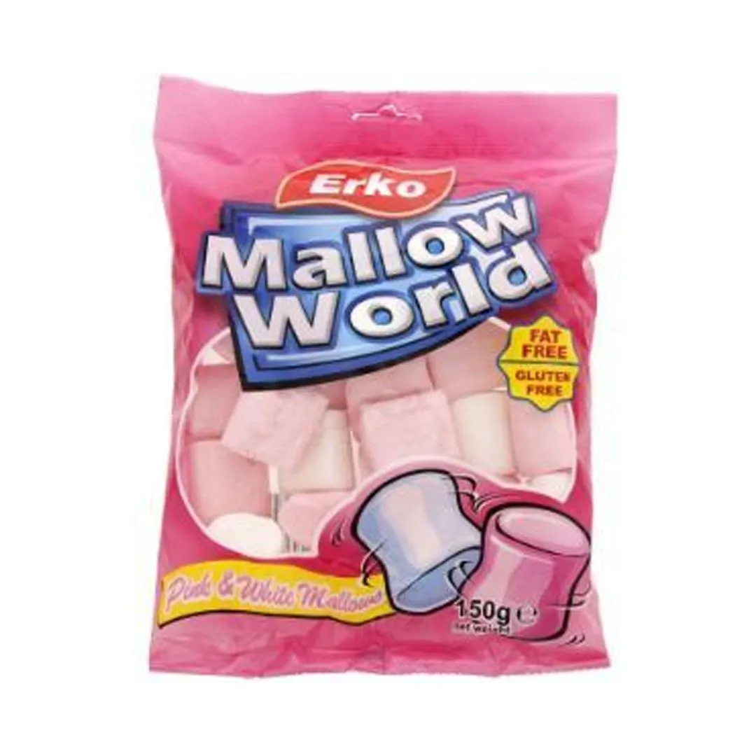 Erko Mallow World Pink & White Marshmallow, 150g