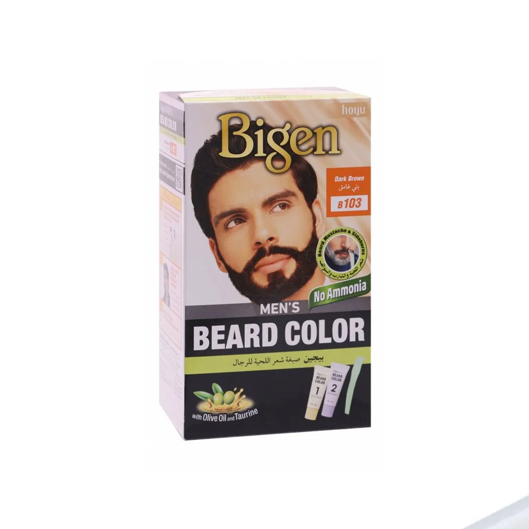 Bigen Men's Beard Colour -  103 Dark Brown