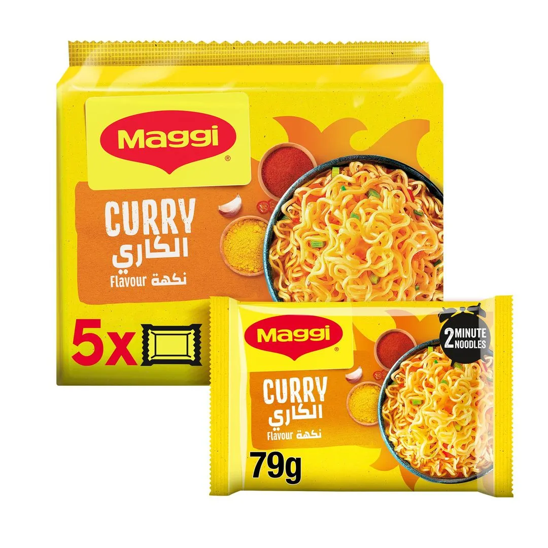Maggi 2 Minute Curry Noodles, 5x79g