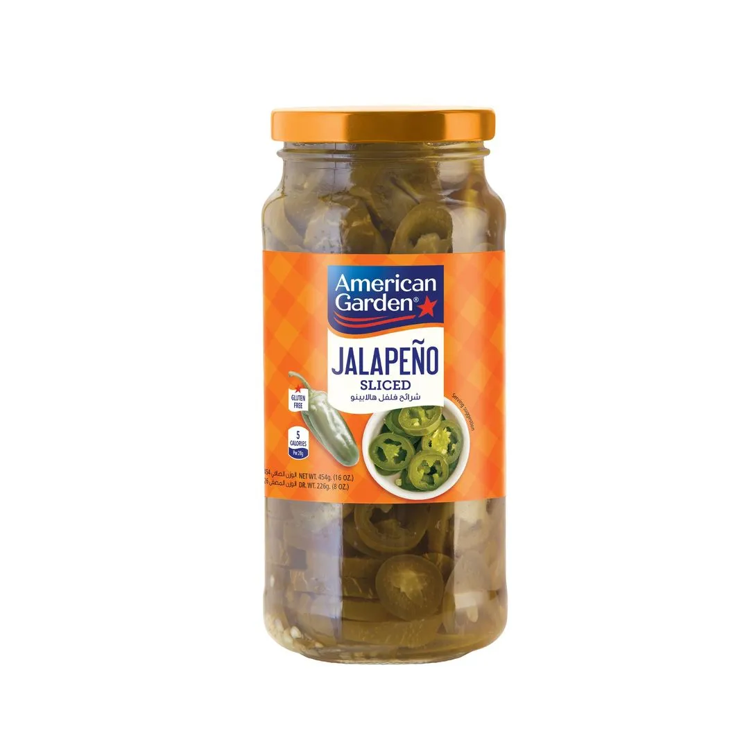 American Garden Sliced Jalapeno Peppers, 454g
