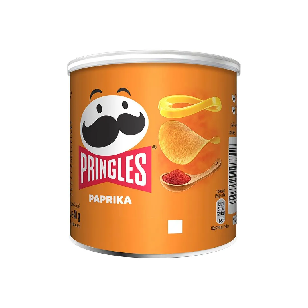 Pringles Paprika Chips Can, 40g