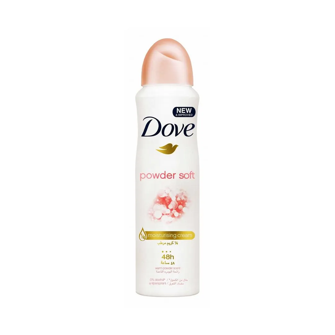 Dove Powder Soft Antiperspirant Deodorant Spray for Women, 150ml