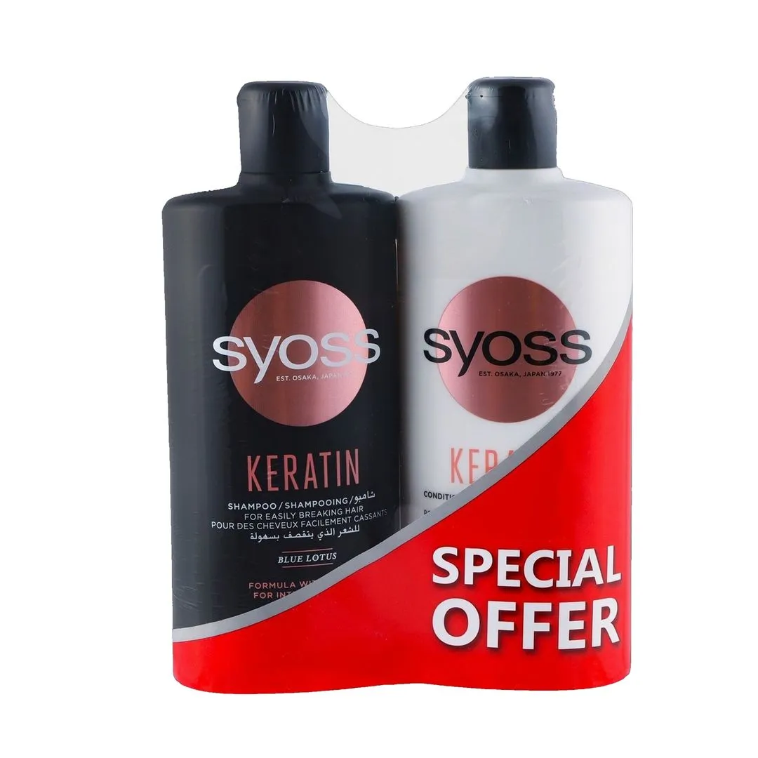 Syoss Keratin 500 ml Shampoo + Conditioner 500 ml