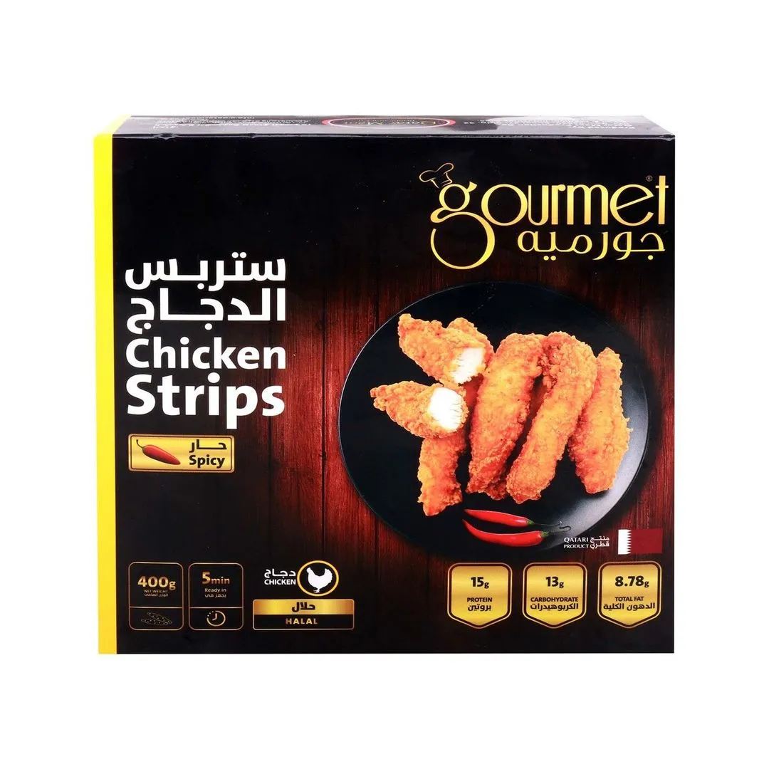 Gourmet Chicken Strips Spicy Breaded 400 g