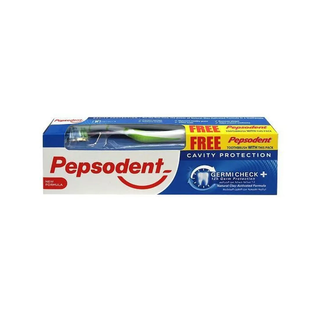 Pepsodent Toothpaste germ Check+ Toothbrush Free 150 g