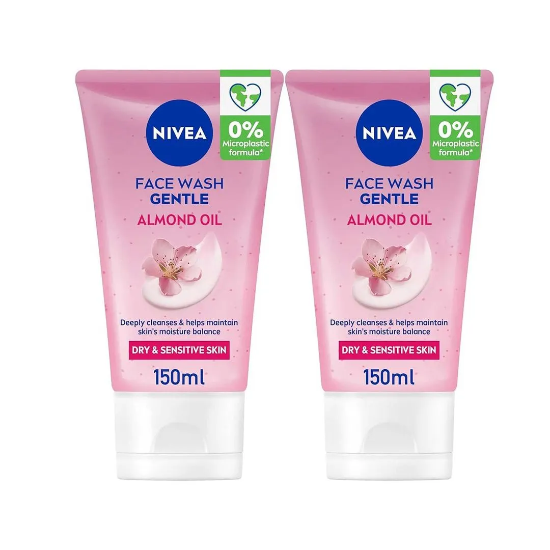 Nivea Gentle  Face Wash 2X150Ml Prm