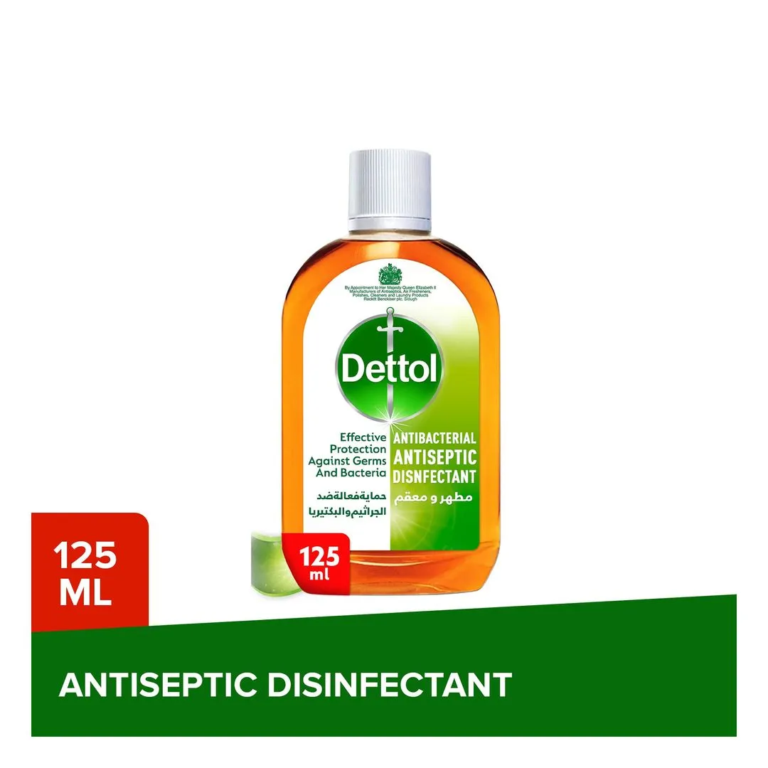 Dettol Antibacterial Antiseptic Disinfectant Liquid, 125ml