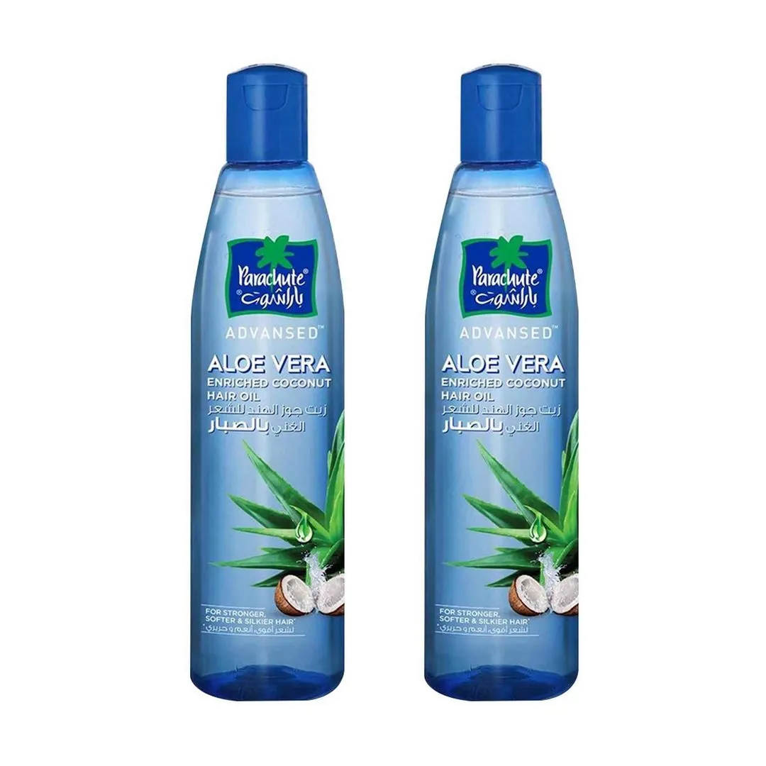 Parachute Aloe Vera Enriched Coconut Hair Oil, 2x250ml