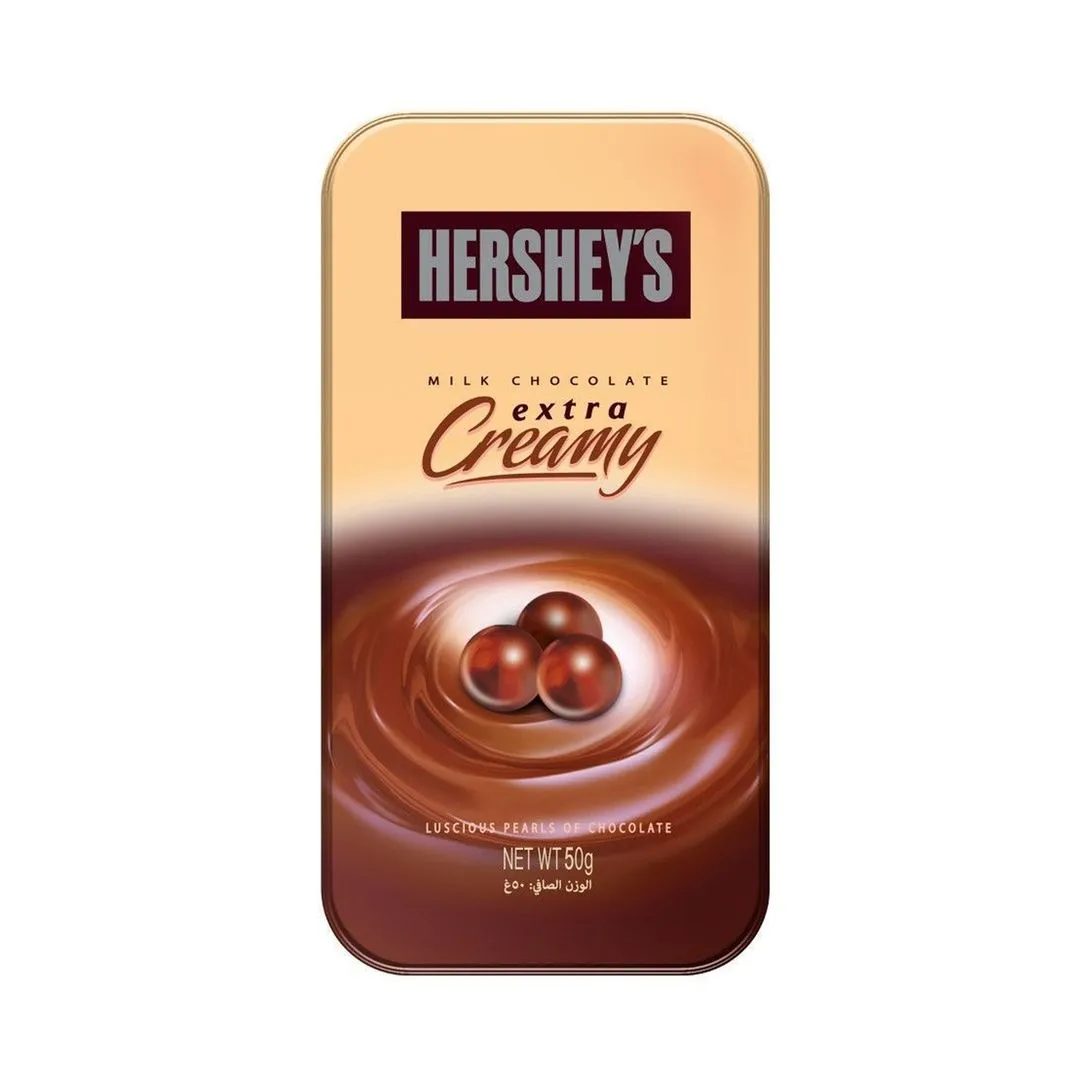 Hershey's Extra Creamy Milk Chocolate Luscious Pearls, 50g