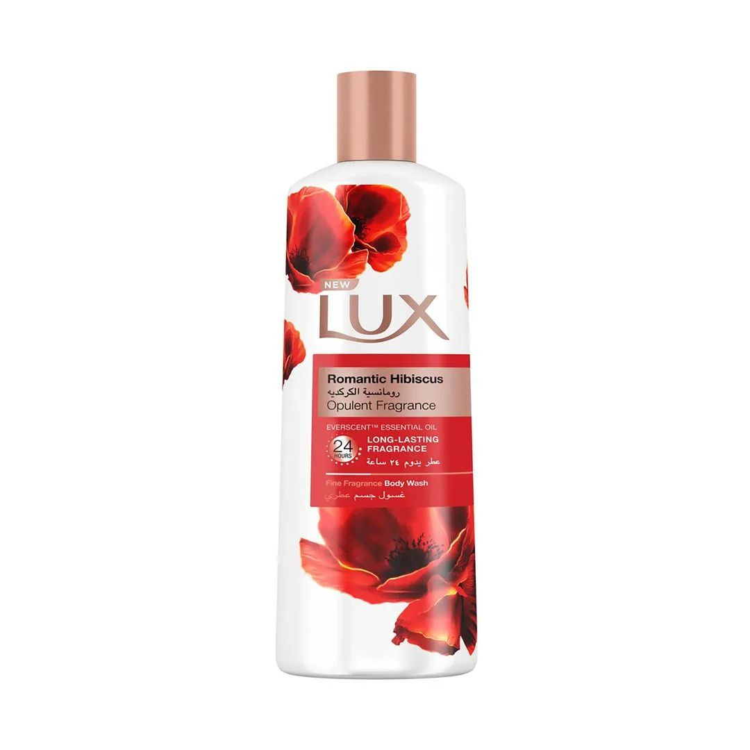 Lux Opulent Fragrance 24H Body Wash Romantic Hibiscus with Essential Oil, 250ml