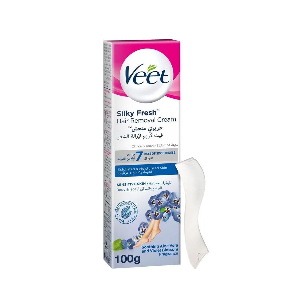Veet Hair Removal Cream for Sensitive Skin Legs & Body, 100g