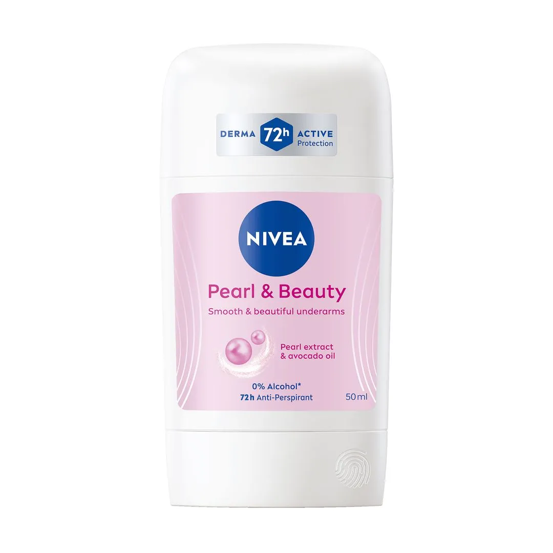 Nivea Pearl & Beauty Antiperspirant Deodorant Stick for Women, 50ml