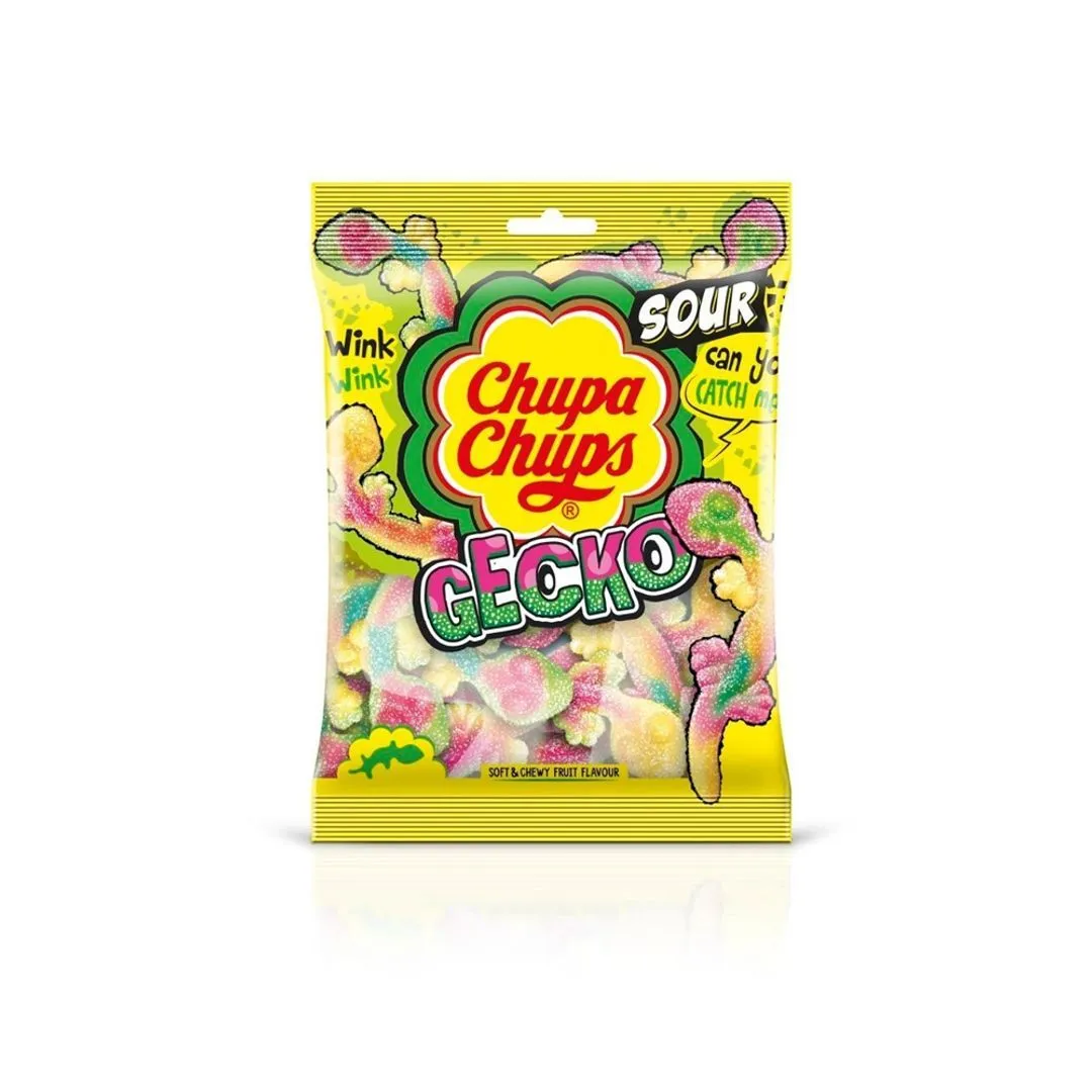 Chupa Chup Sour Gecko Jellies, 90g