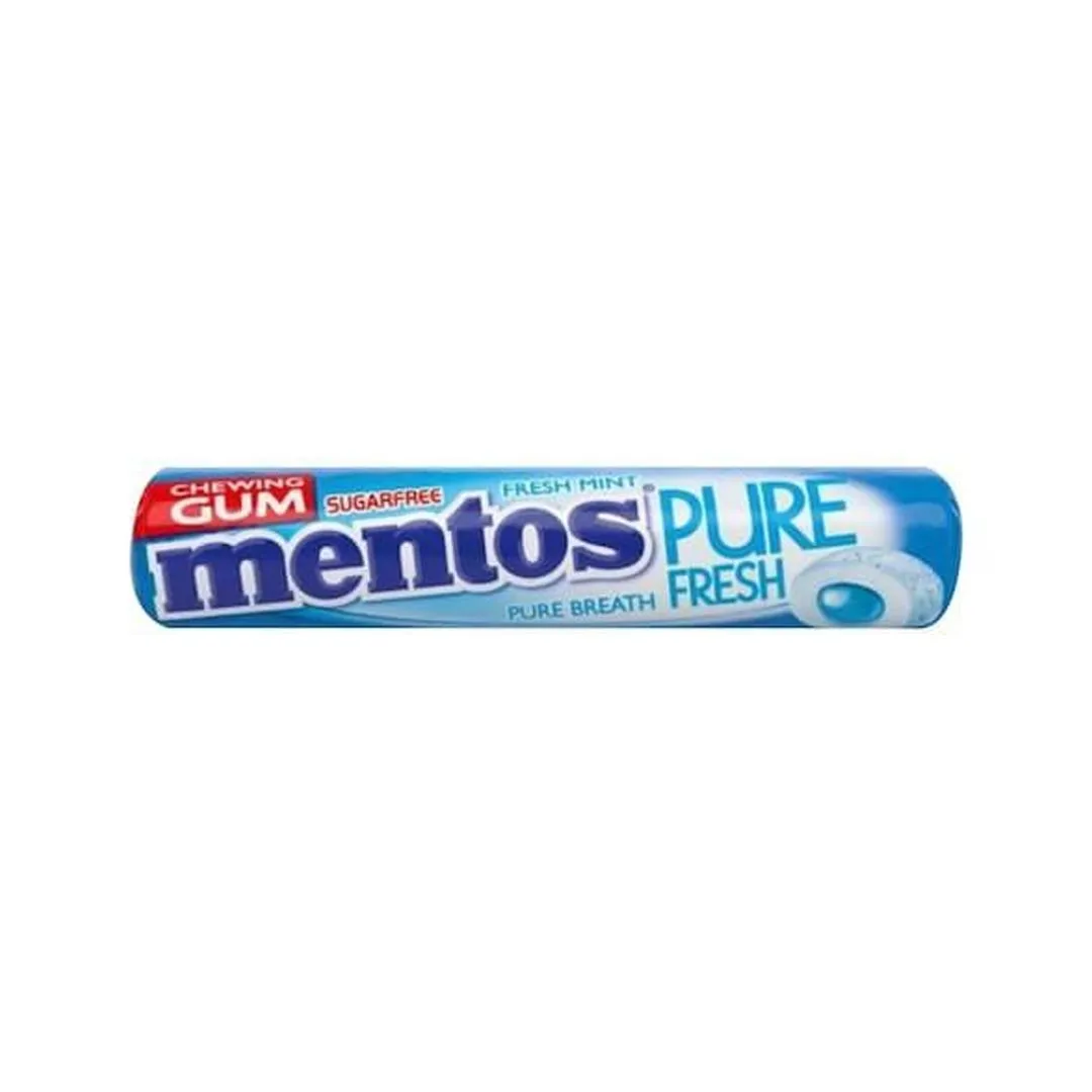 Mentos Pure Fresh Mint Chewing Gum, 15.75g