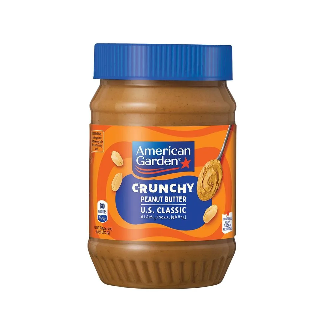 American Garden Chunky Peanut Butter, Vegan, Gluten Free, 794g