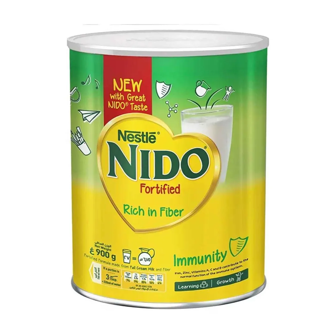 Nido Fortified Rich in Fiber Full Cream Milk Powder, 900g