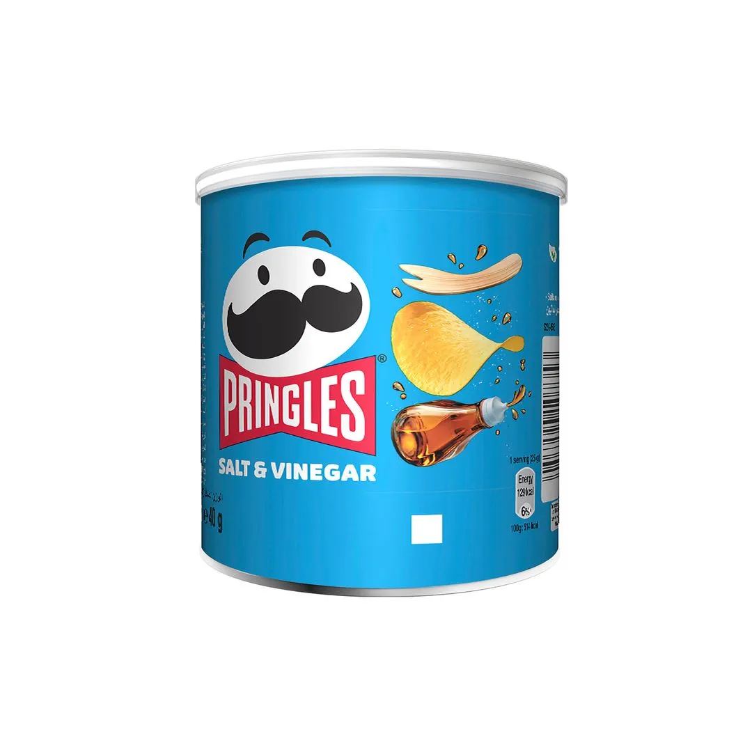 Pringles Salt & Vinegar Chips, 40g